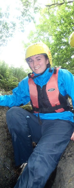 Abseiling bride to be